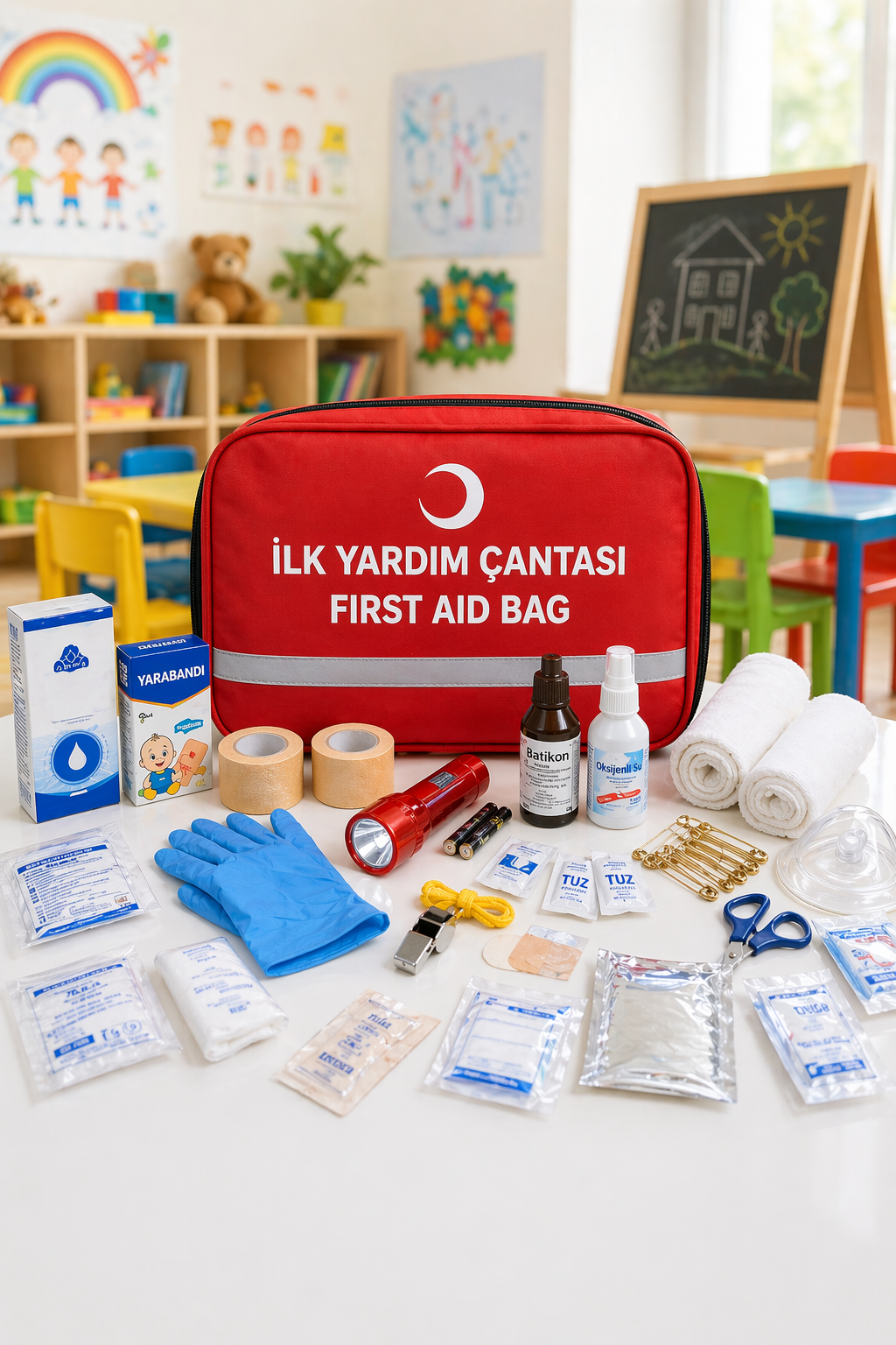 Anaokulu ilk Yardım Çantası Anaokulu ilk Yardım Çantası